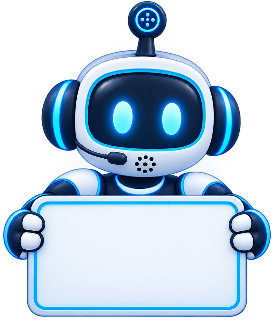 The VEXUVA agent holding a sign that reads: Ready when you are.